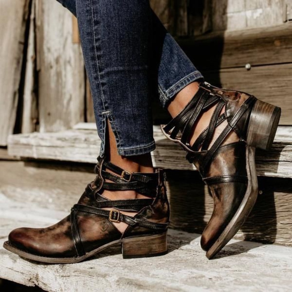 FreeBird By Steven Stair Distressed leather Boots